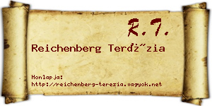 Reichenberg Terézia névjegykártya